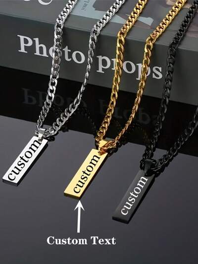Customized Letter boys Necklace (MJ111)