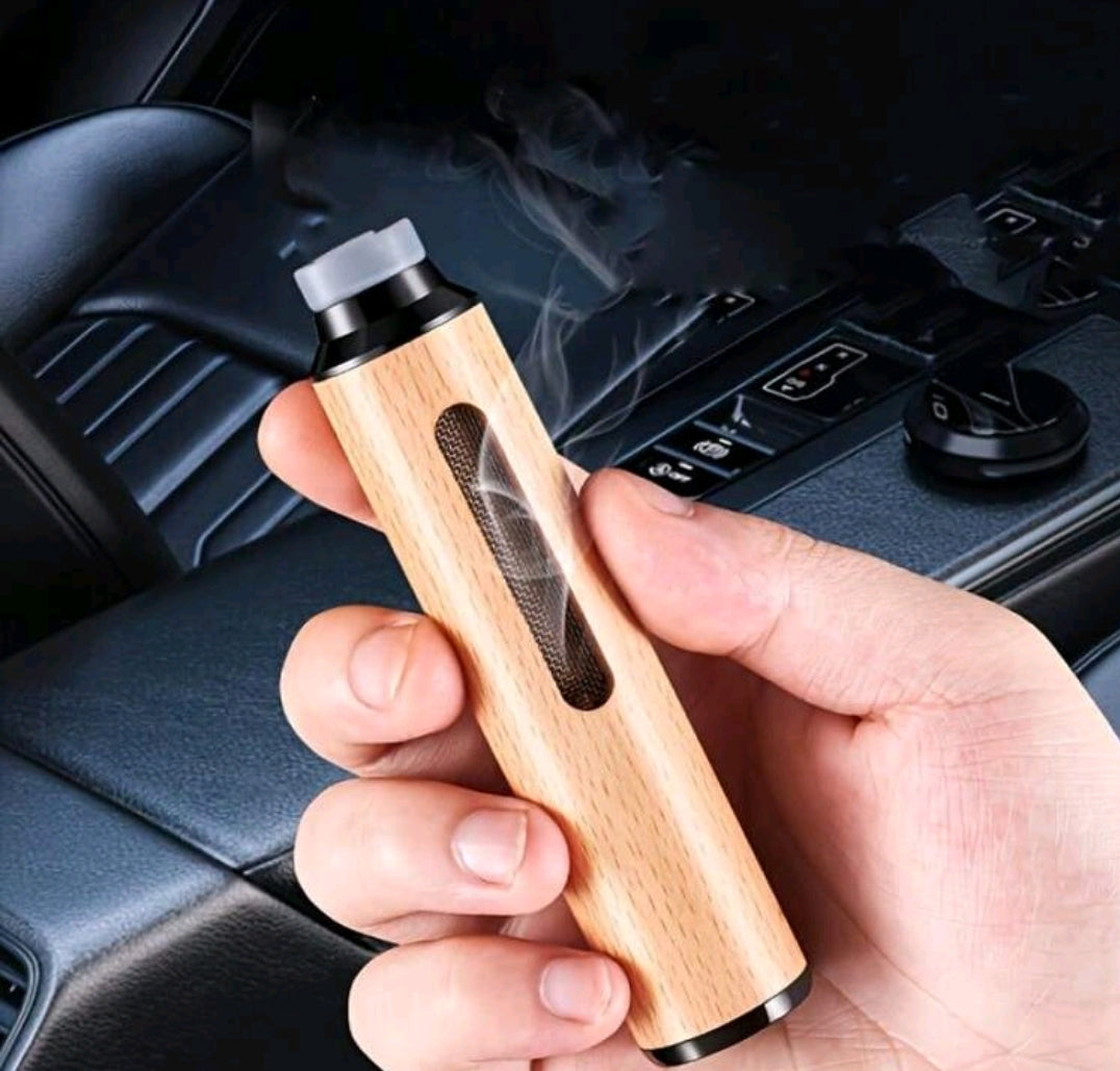 1pc Portable Mini Wooden Car Ashtray - No Ash Falling, Wooden Ashtray And Vehicle Interior Accessories Storage Box, Fit 3 Sizes, Smokeless Ashtray Suitable For Office And Car Use