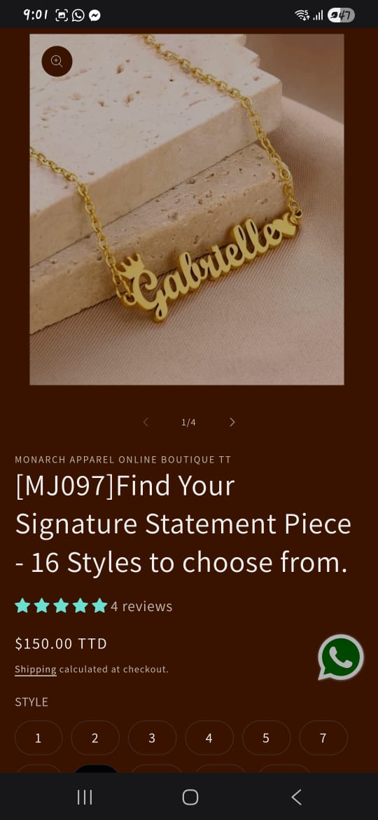 READY-MADE NAME NECKLACES,STAINLESS STEEL