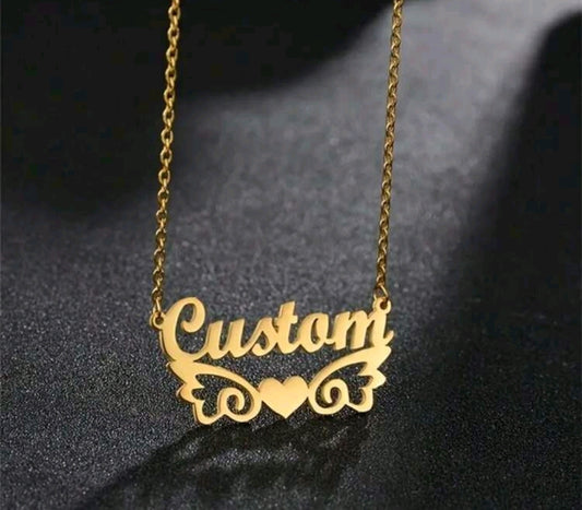 Name Necklaces,Stainless Steel Customized Pendant Necklace MJ153