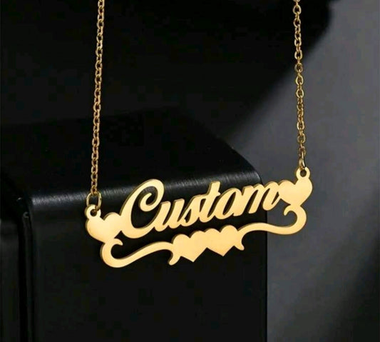 Name Necklaces,Stainless Steel Customized Pendant Necklace MJ152