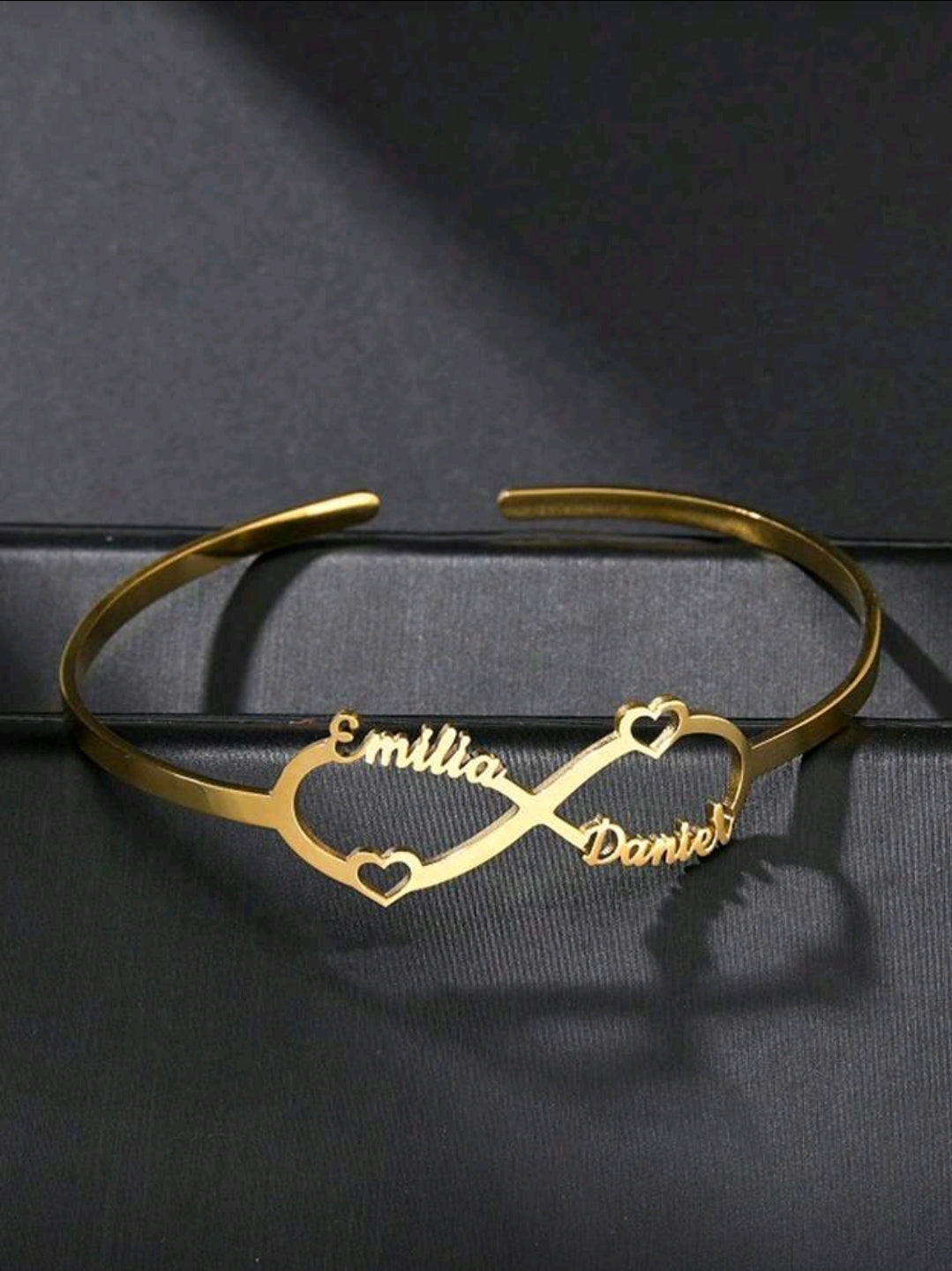 Infinity couples necklace and bracelet