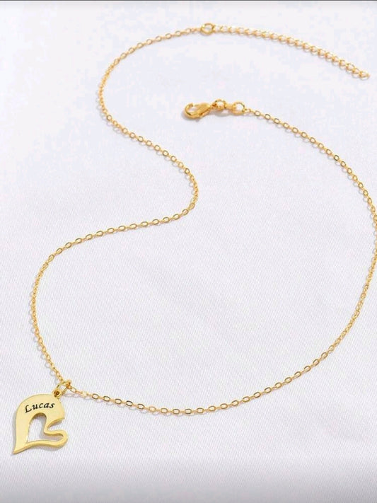 2 pieces couples necklace, Stainless steel