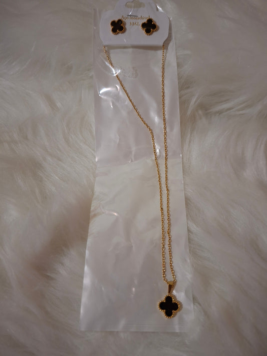 Four leaf clover chain set, Stainless Steel