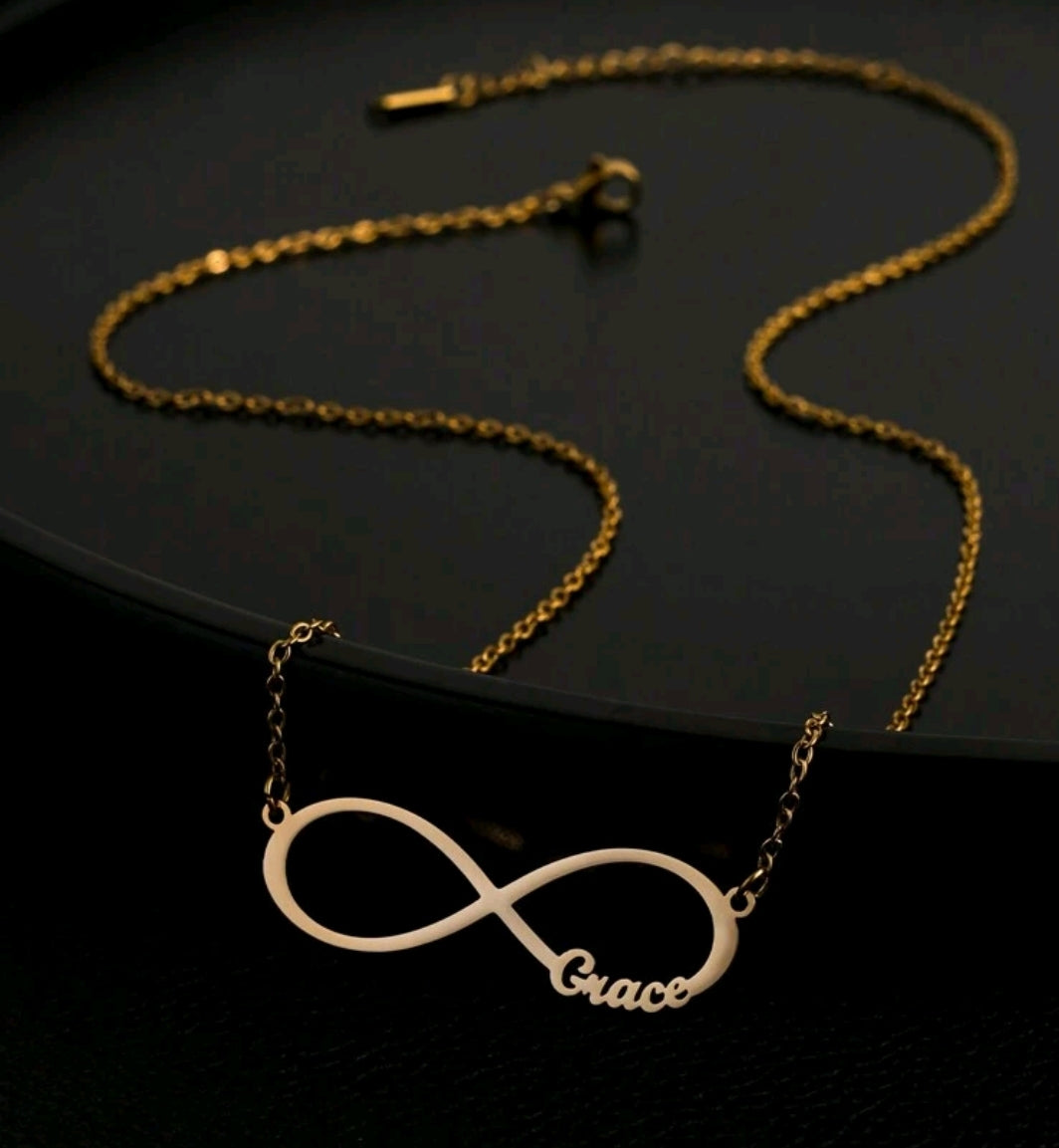 Infinity Name Necklaces.Add up to 6 names [MJ070]