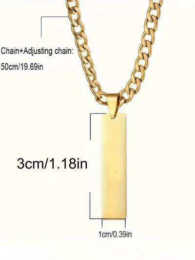 Customized Letter boys Necklace (MJ111)