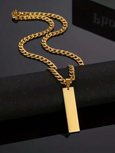 Customized Letter boys Necklace (MJ111)