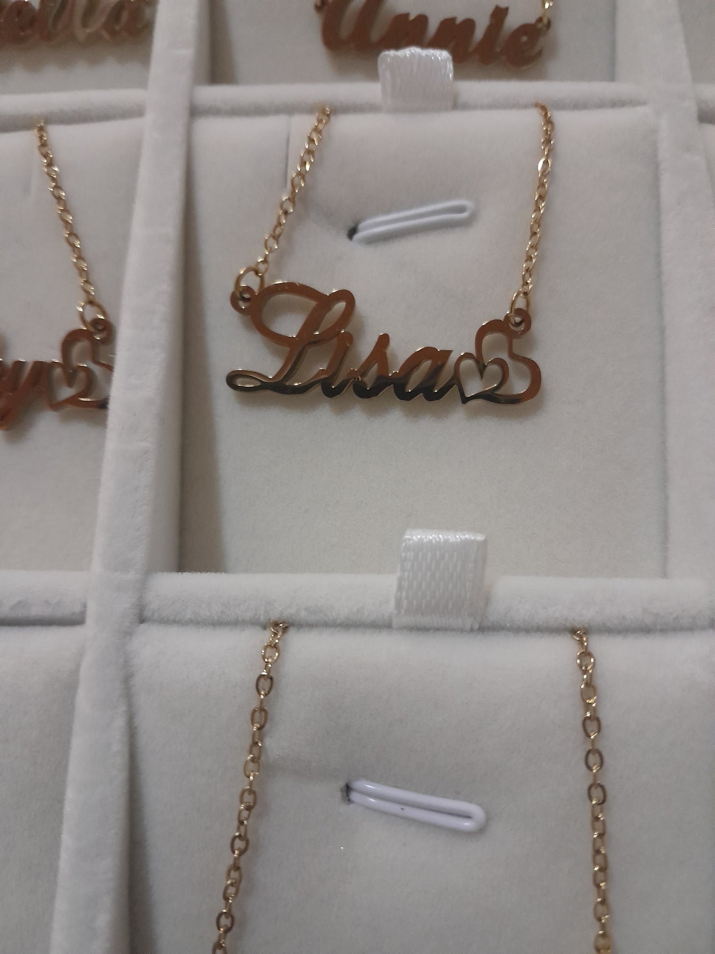 READY-MADE NAME NECKLACES,STAINLESS STEEL