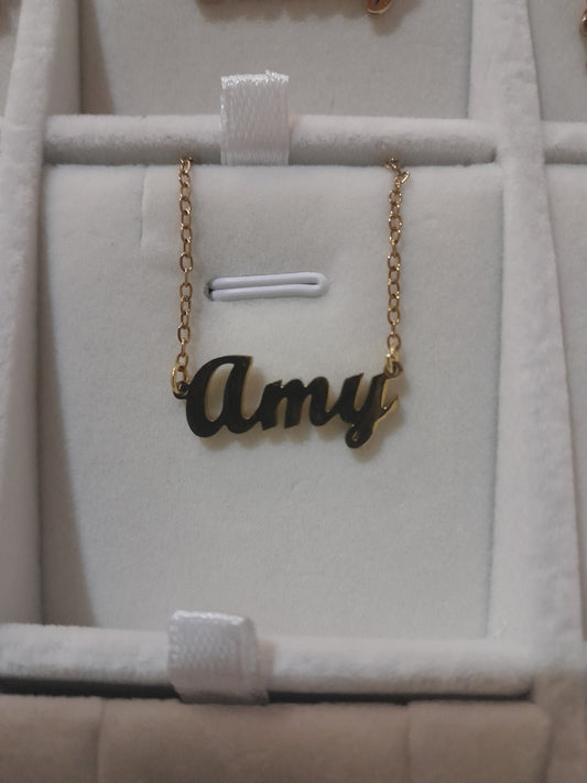 READY-MADE NAME NECKLACES,STAINLESS STEEL
