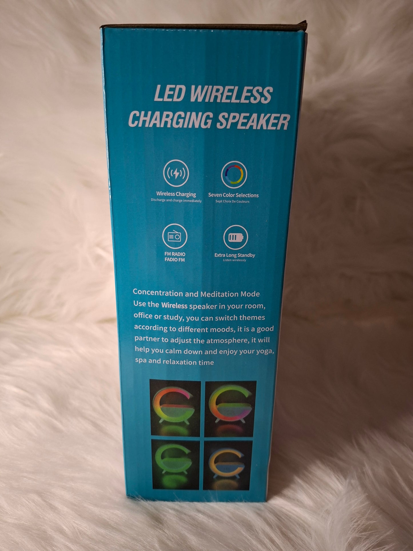 LED wireless charging speaker