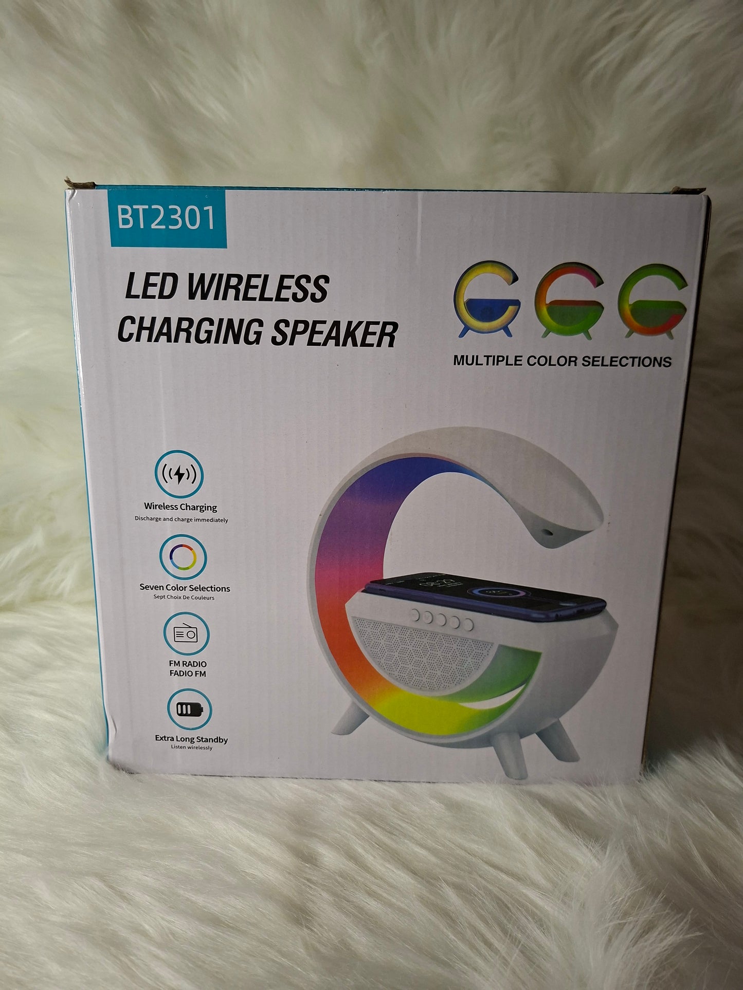 LED wireless charging speaker