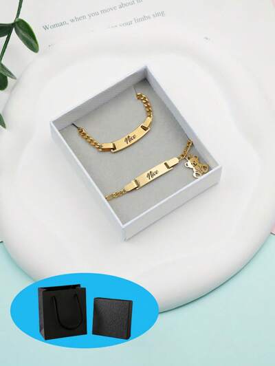 Customized children's bracelet & necklace set, Cute Teddy Bear bracelet charm.(MJ116)