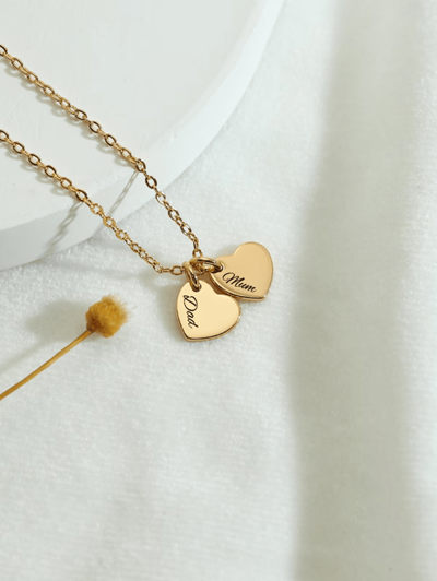 Customized Necklace Personalized Heart Pendant Engraved Name Necklace(MJ117)