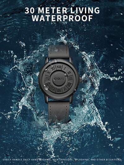 DOM-Men's  Advanced Technology Magnetic Steel Ball Watch