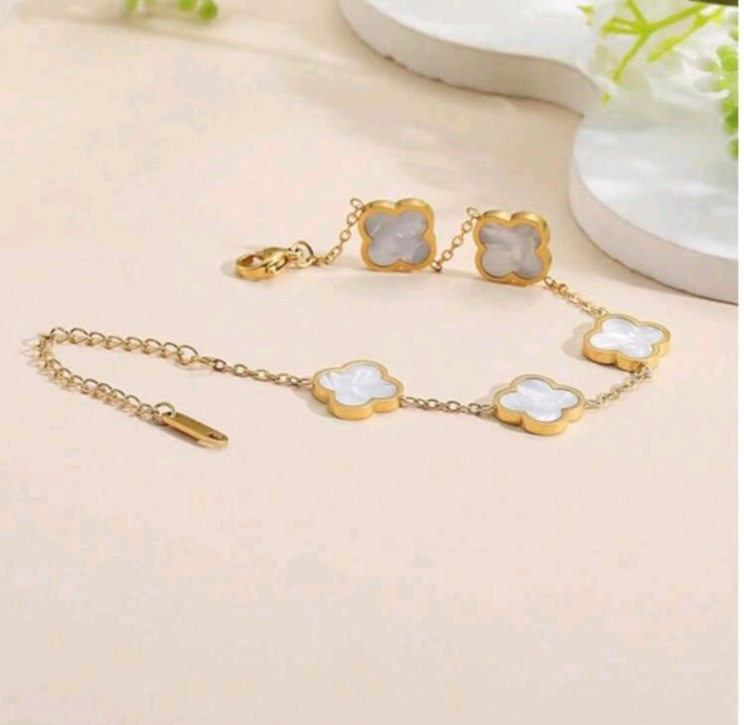 Four-Leaf Clover Multi-Leaf Bracelet