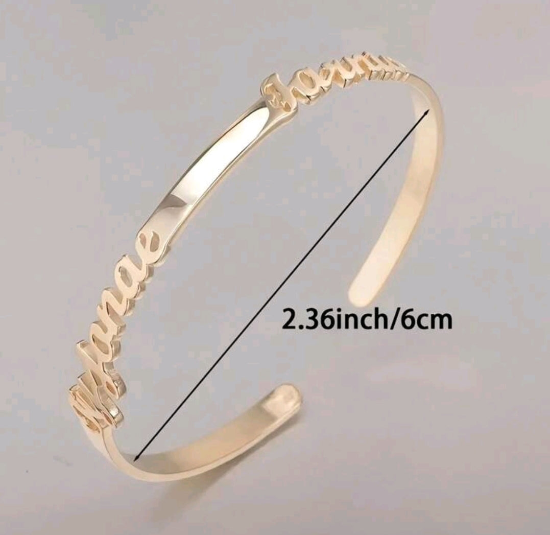18k Gold-Plated Stainless Steel, Multiple Names bracelets.[MJ048]