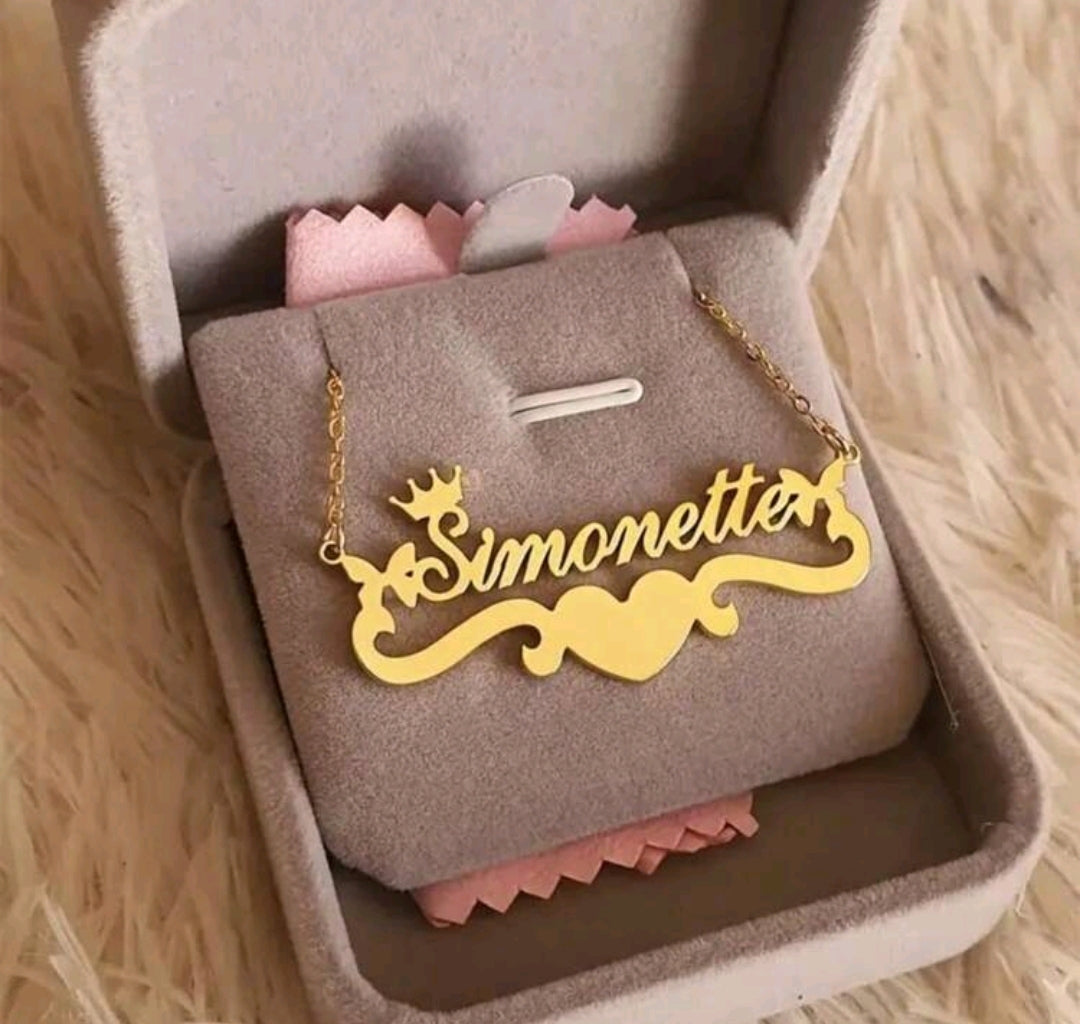 Stainless steel,butterfly name necklace[MJ051]