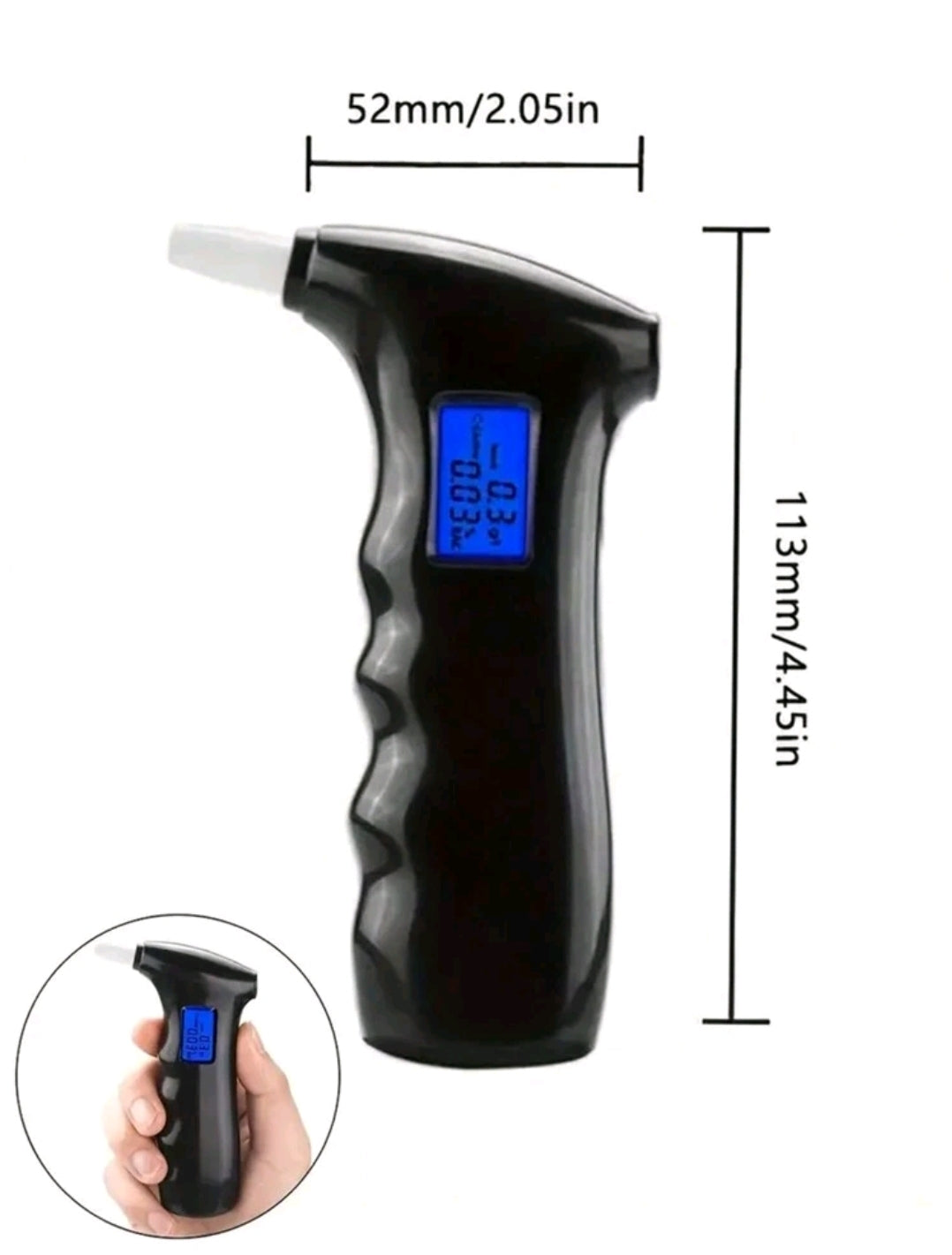 Professional Breathalyzer, Digital Breath Alcohol Tester For Personal Use