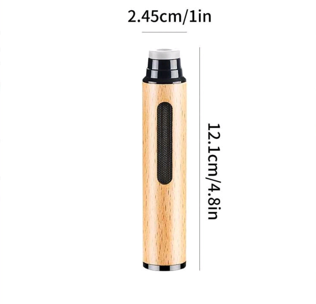 1pc Portable Mini Wooden Car Ashtray - No Ash Falling, Wooden Ashtray And Vehicle Interior Accessories Storage Box, Fit 3 Sizes, Smokeless Ashtray Suitable For Office And Car Use