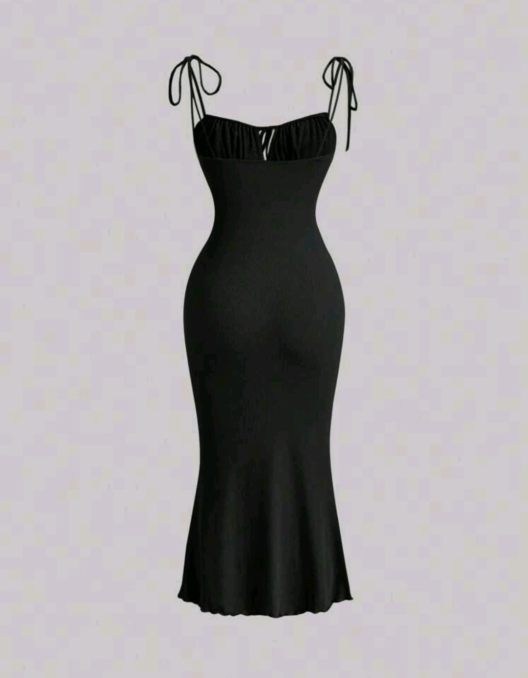 Tie Shoulder Ruched Bust Tie Front Cami Dress.