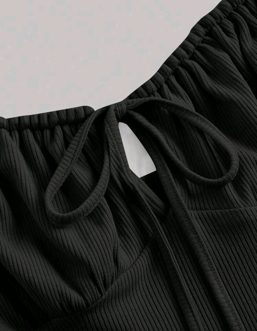 Tie Shoulder Ruched Bust Tie Front Cami Dress.