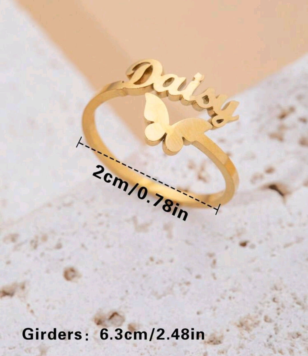Butterfly Name Ring[MJ063]