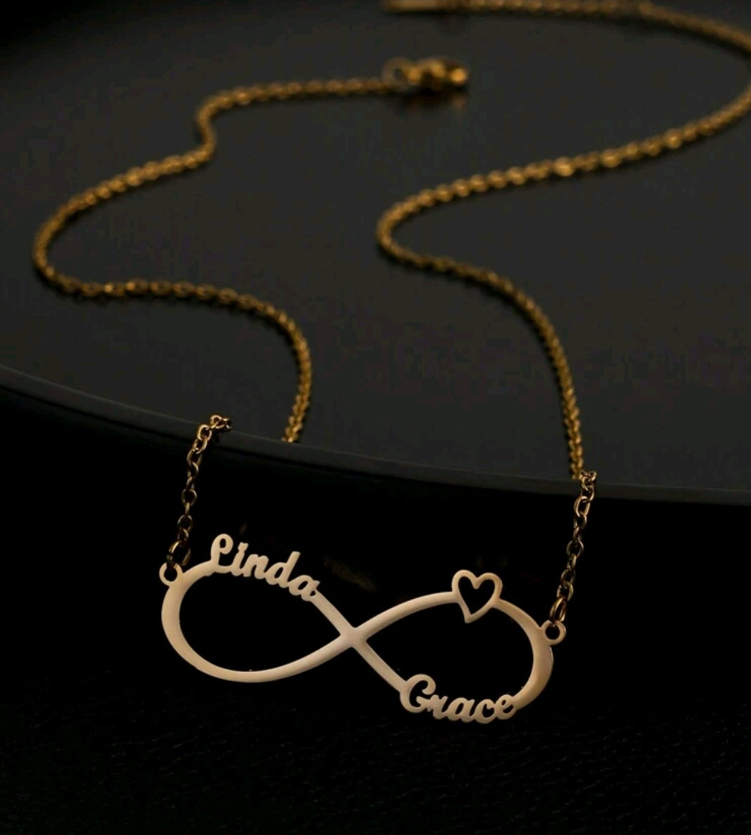 Infinity Name Necklaces.Add up to 6 names [MJ070]