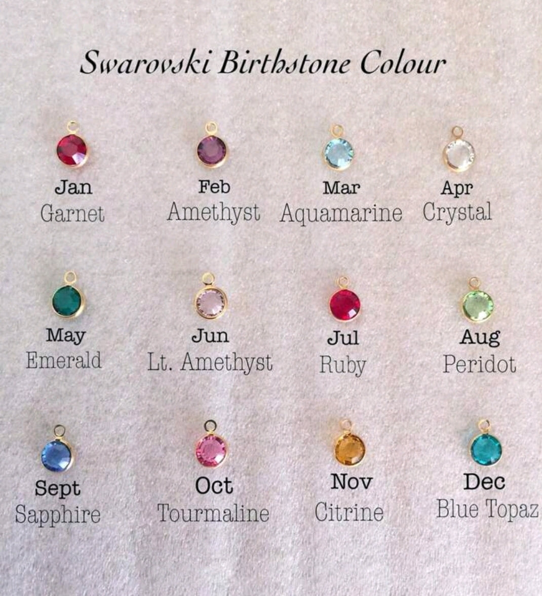 Personalized, Birthstone, Name Bracelet, Stainless Steel.[MJ086]