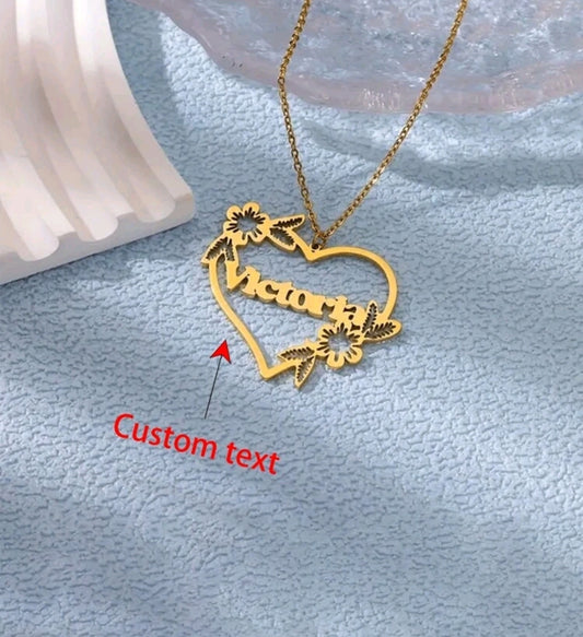 Name Necklaces,Stainless Steel Customized Pendant Necklace MJ159