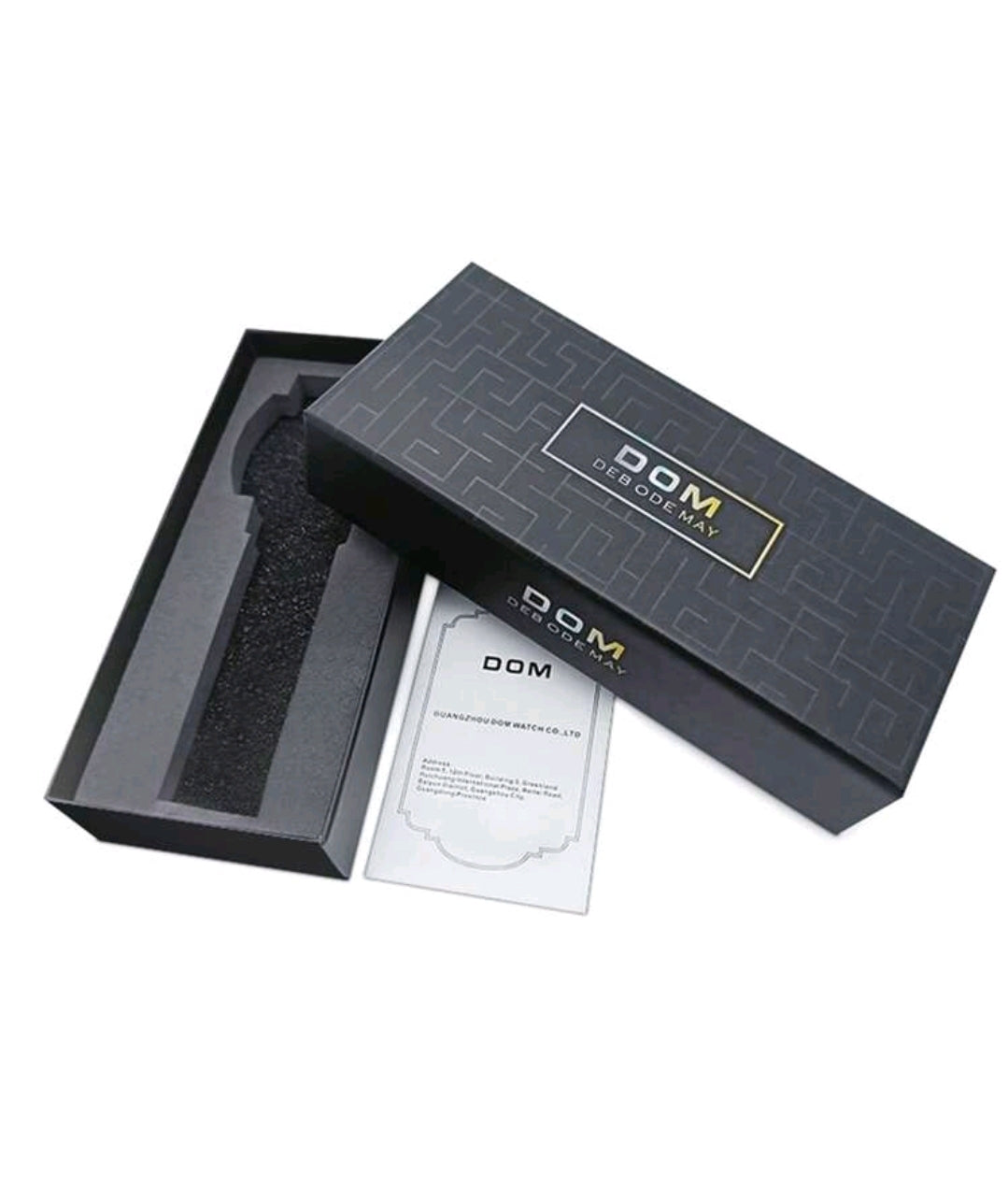 DOM  Vintage Style  Dial Quartz Waterproof Watch,  New Technology Magnetic Levitation Wristwatch With  Steel Band