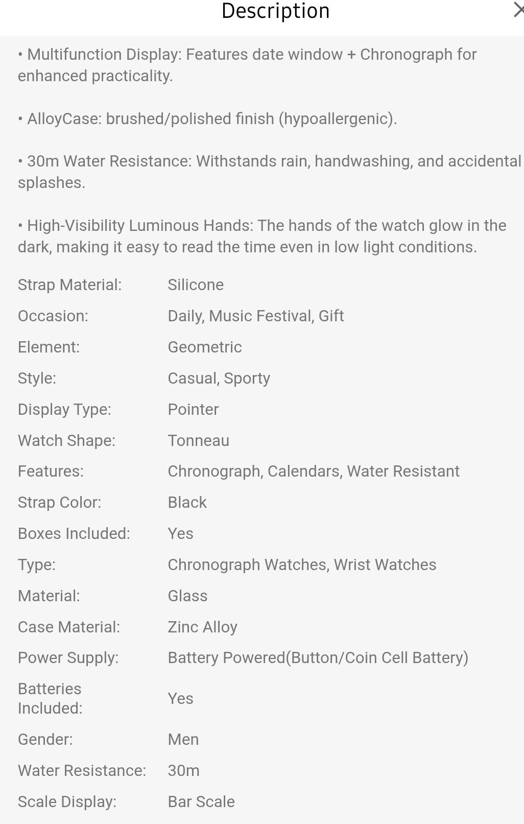 MF MINI FOCUS Men Watches Unique Casual Wrist Watches (Chronograph/Waterproof/Luminous/Calendar) Silicon Band Fashion Watches For Men