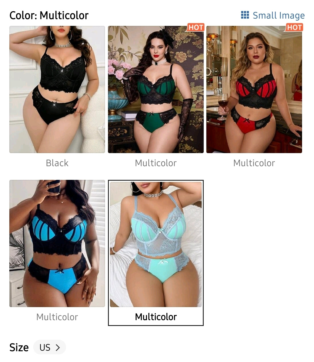 2pcs/Set Plus Size Contrast lace, Sexy Underwear with steel rings.(Pre-order 2-3weeks)