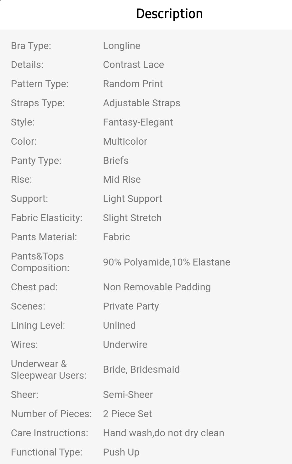 2pcs/Set Plus Size Contrast lace, Sexy Underwear with steel rings.(Pre-order 2-3weeks)