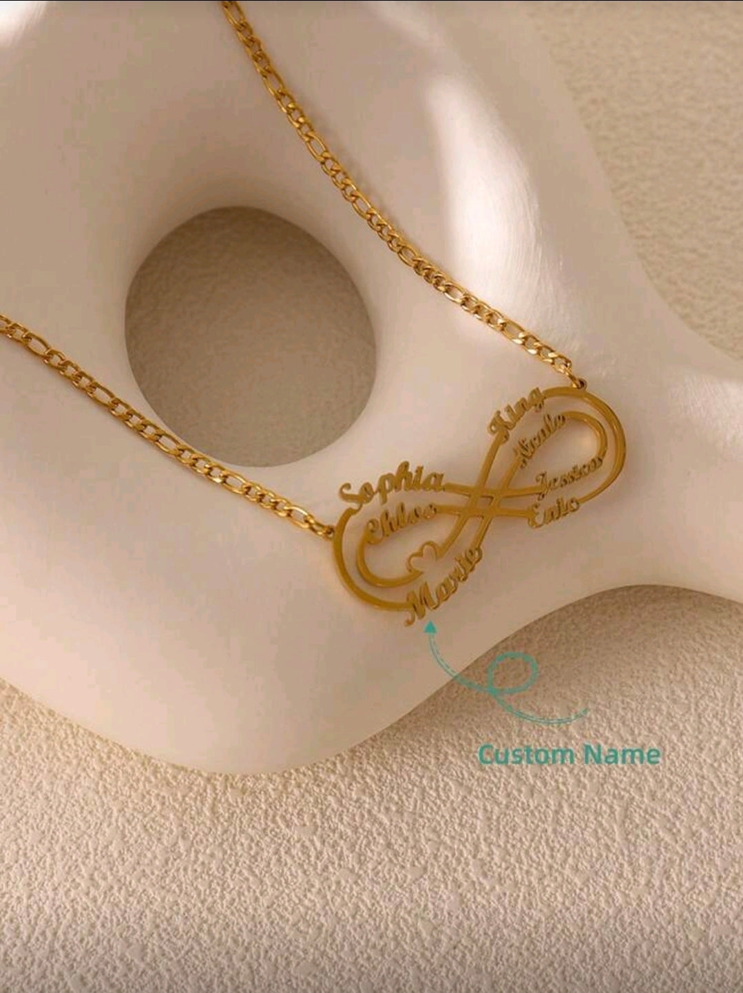 Infinity Name Necklaces.Add up to 8 names [MJ141]