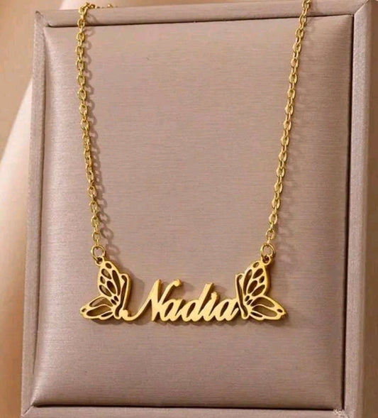 Double Butterfly Necklace and bracelet MJ165