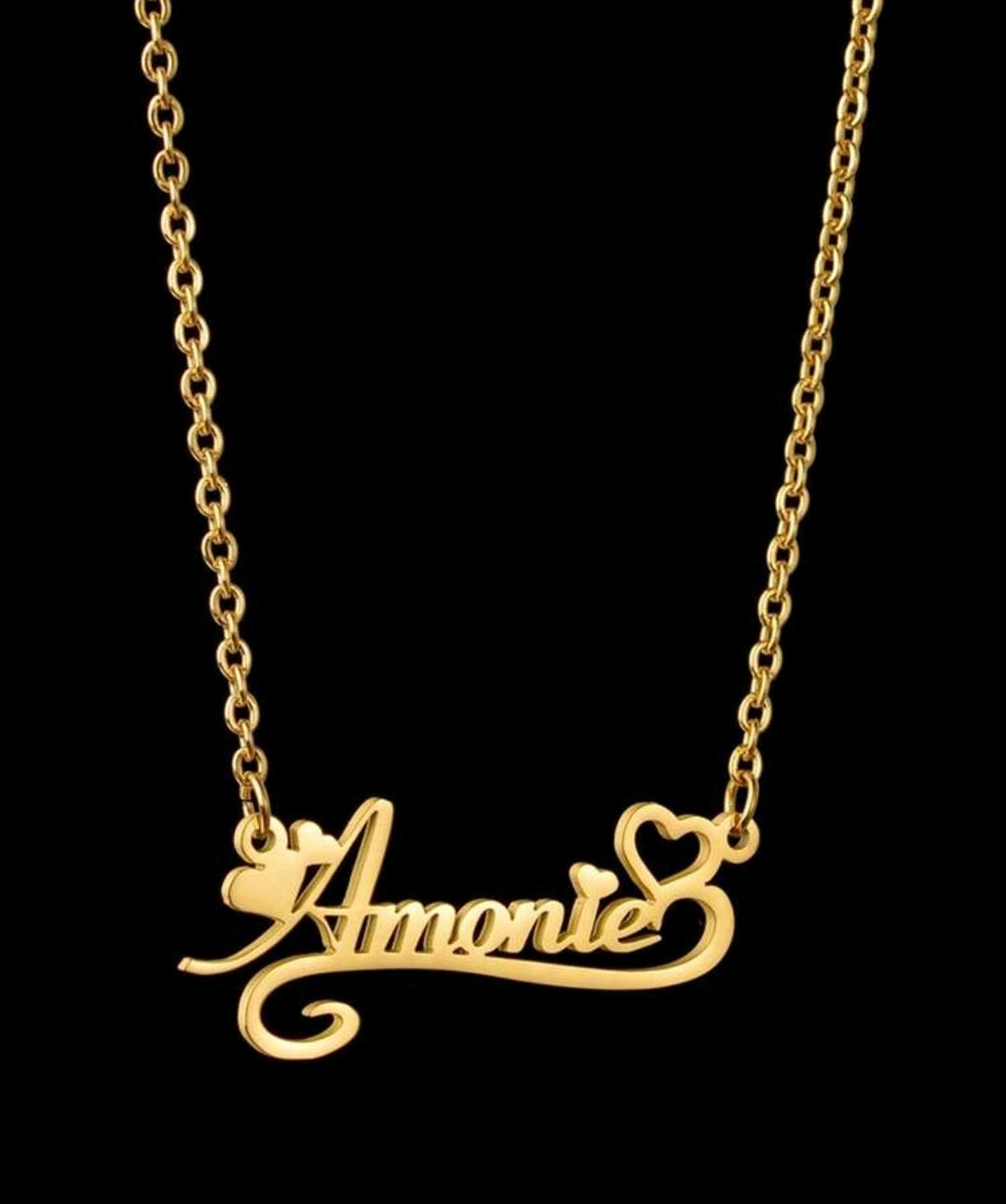 Heart shape,Name Necklace