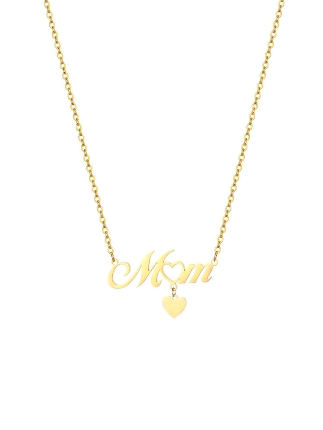 Heart/Feet Shaped charm Pendant Necklace. Stainless steel.
