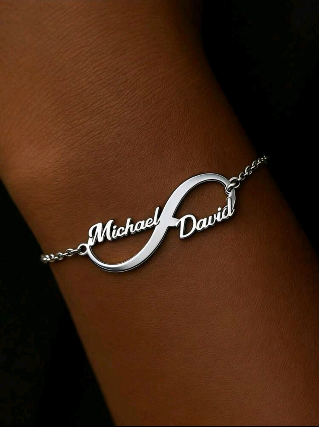 18k Gold-Plated ,Stainless Steel infinity,Couples bracelet.