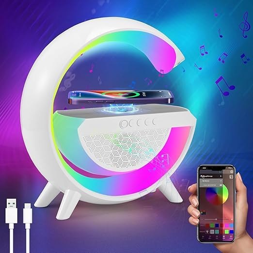 LED wireless charging speaker
